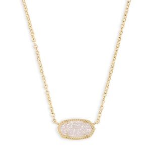 Kendra Scott Gold Necklace with Sparkling Pink Pendant